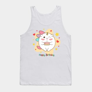 Happy Birthday unicorn Tank Top